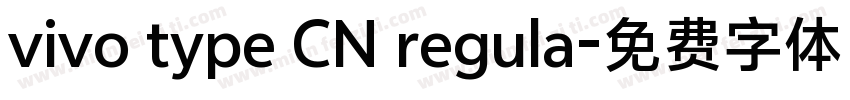 vivo type CN regula字体转换